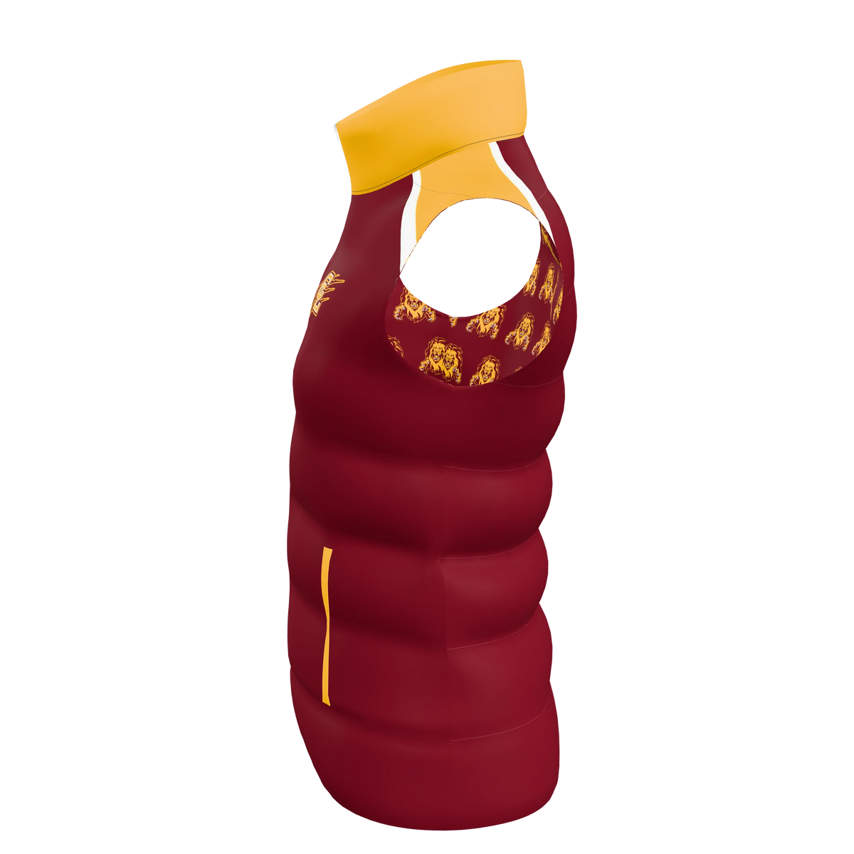Custom Sublimated Women's Puffer Vest — alternate view 2