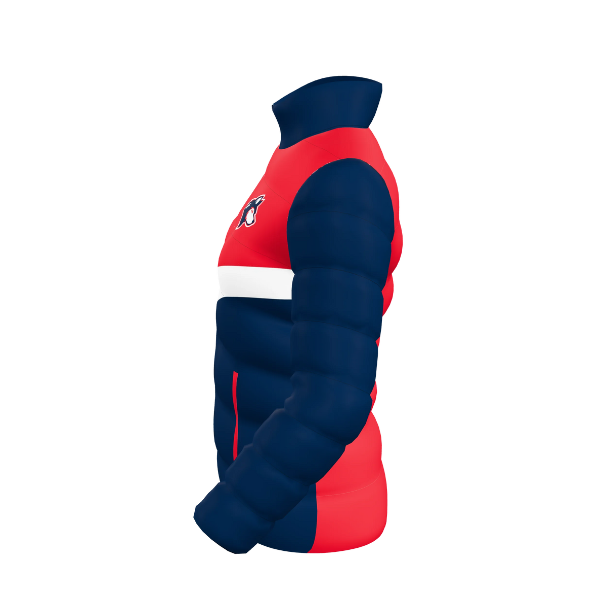 Custom Sublimated Women's Puffer Jacket — alternate view 2