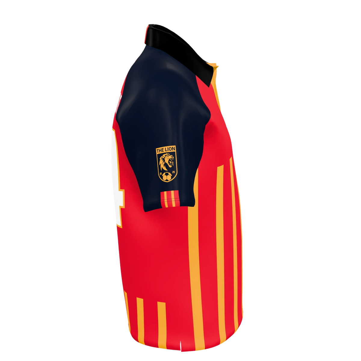 Custom Sublimated Men's No-Button Polo — alternate view 4