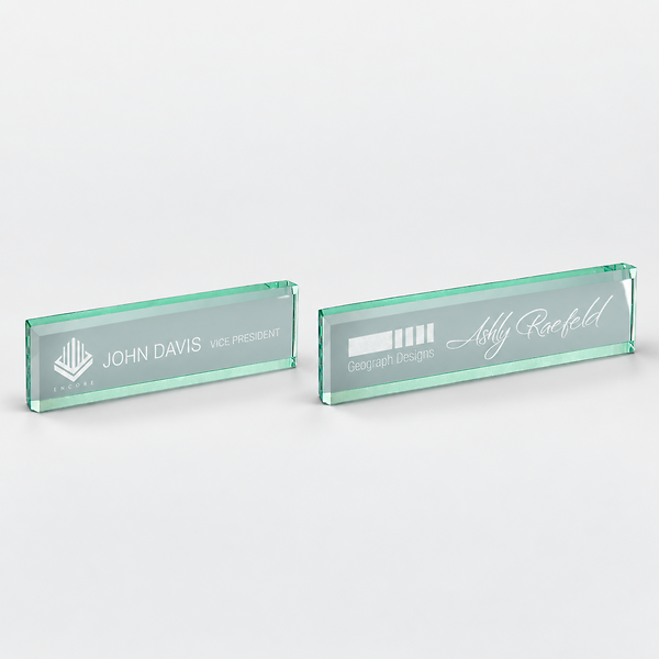 Premier Jade Glass Desk Wedges