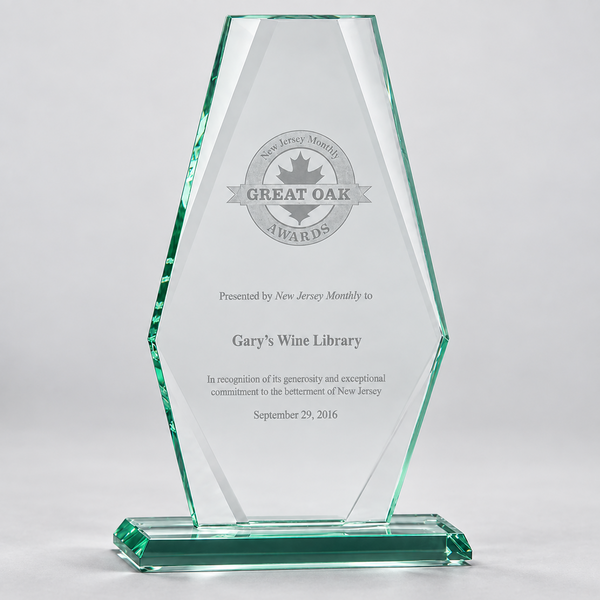 Premium Series Jade Glass Award, 8–9.5 Inches