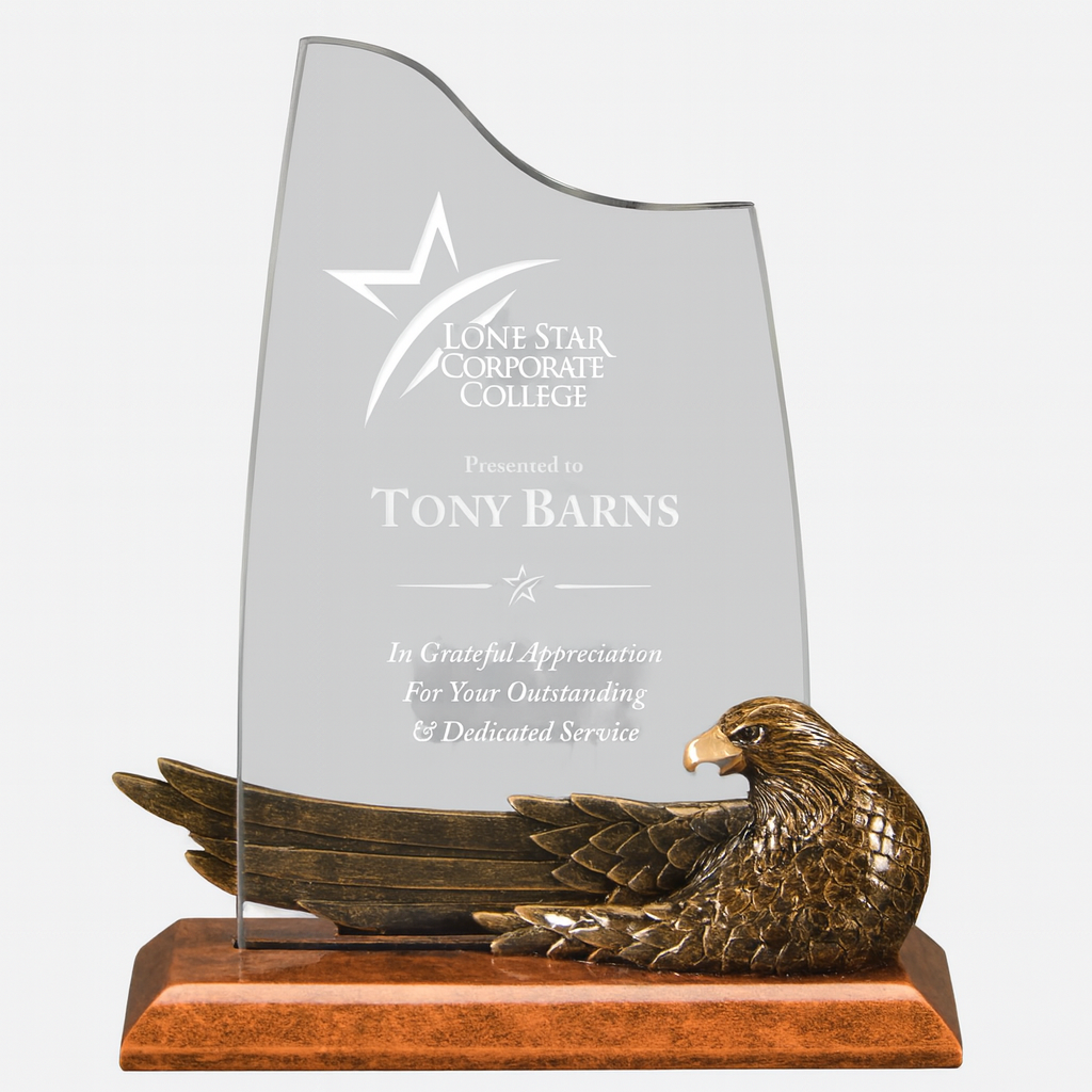 Reclining Eagle Acrylic Award