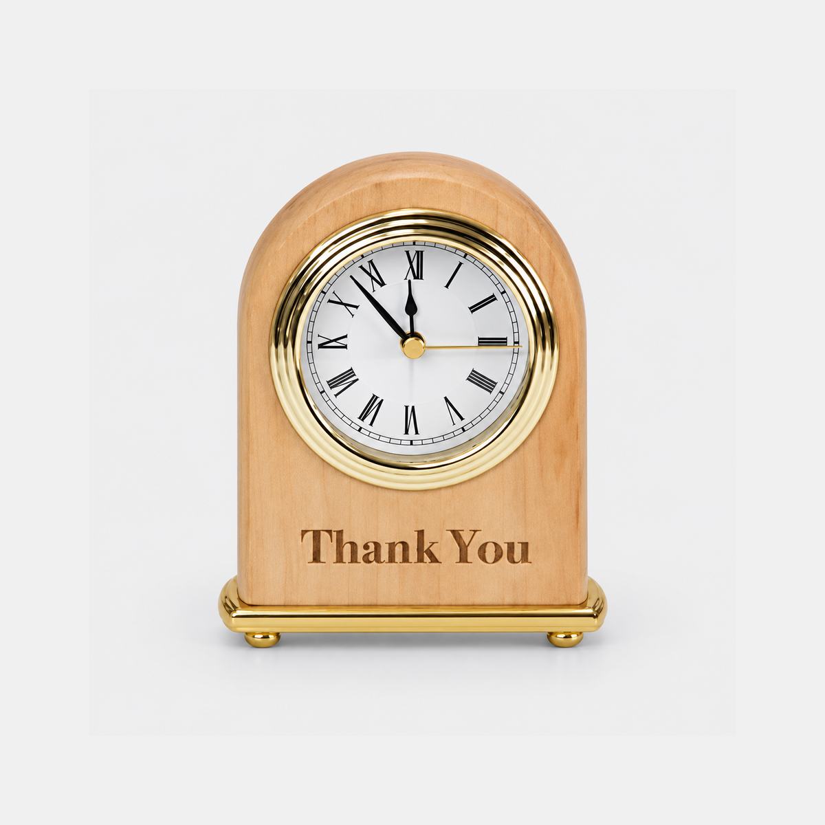 Arch Desk Clock — studio product photo