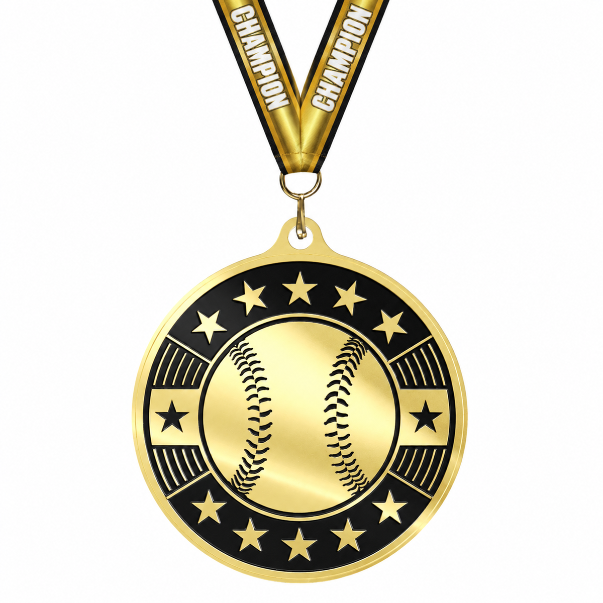 Simucast Medals with gold Champion ribbon