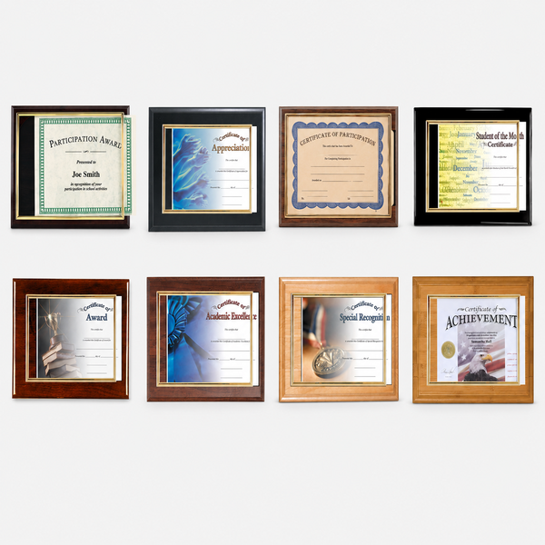 Slide-In Certificate Plaque - group catalog