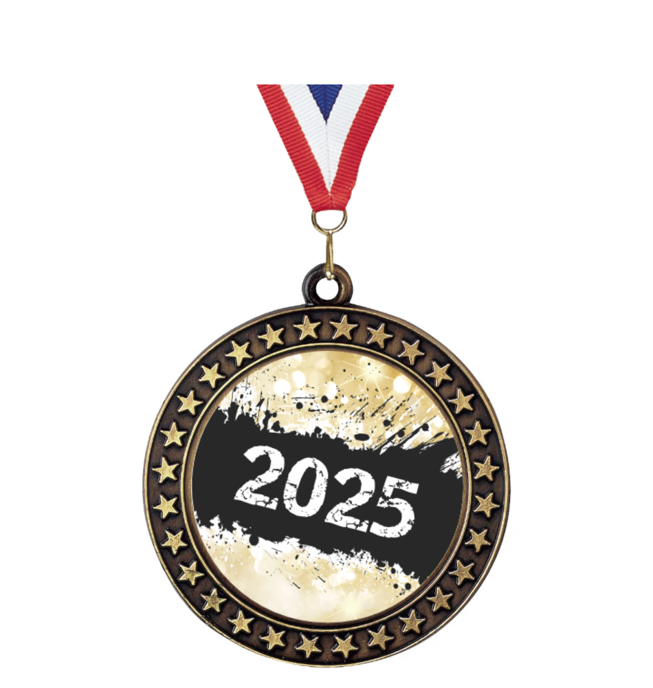 Star Border Insert Medal