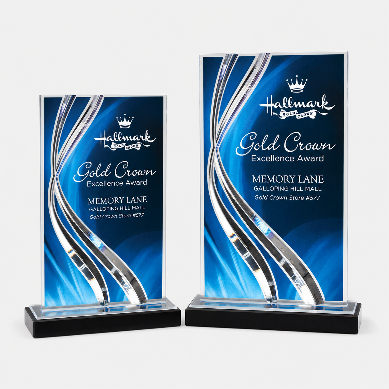 Swirl Wave Acrylic Award