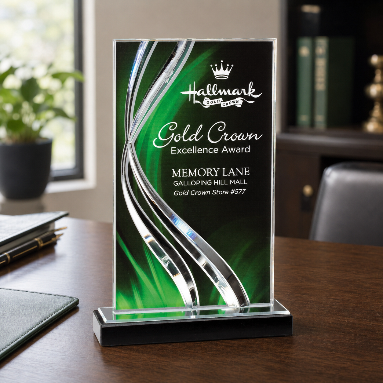 Swirl Wave Acrylic Award