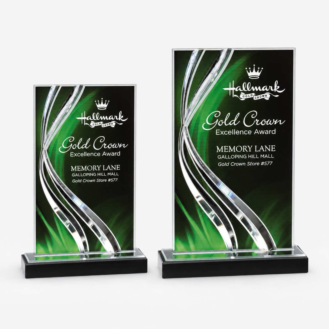 Swirl Wave Acrylic Award