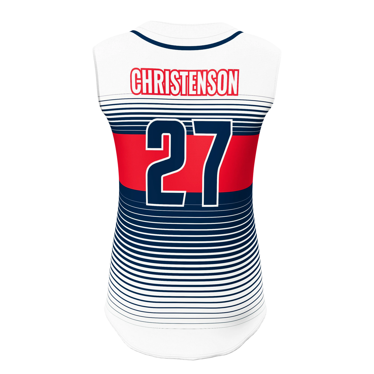 SOFTBALL FULL BUTTON SLEEVELESS — supplier view 4