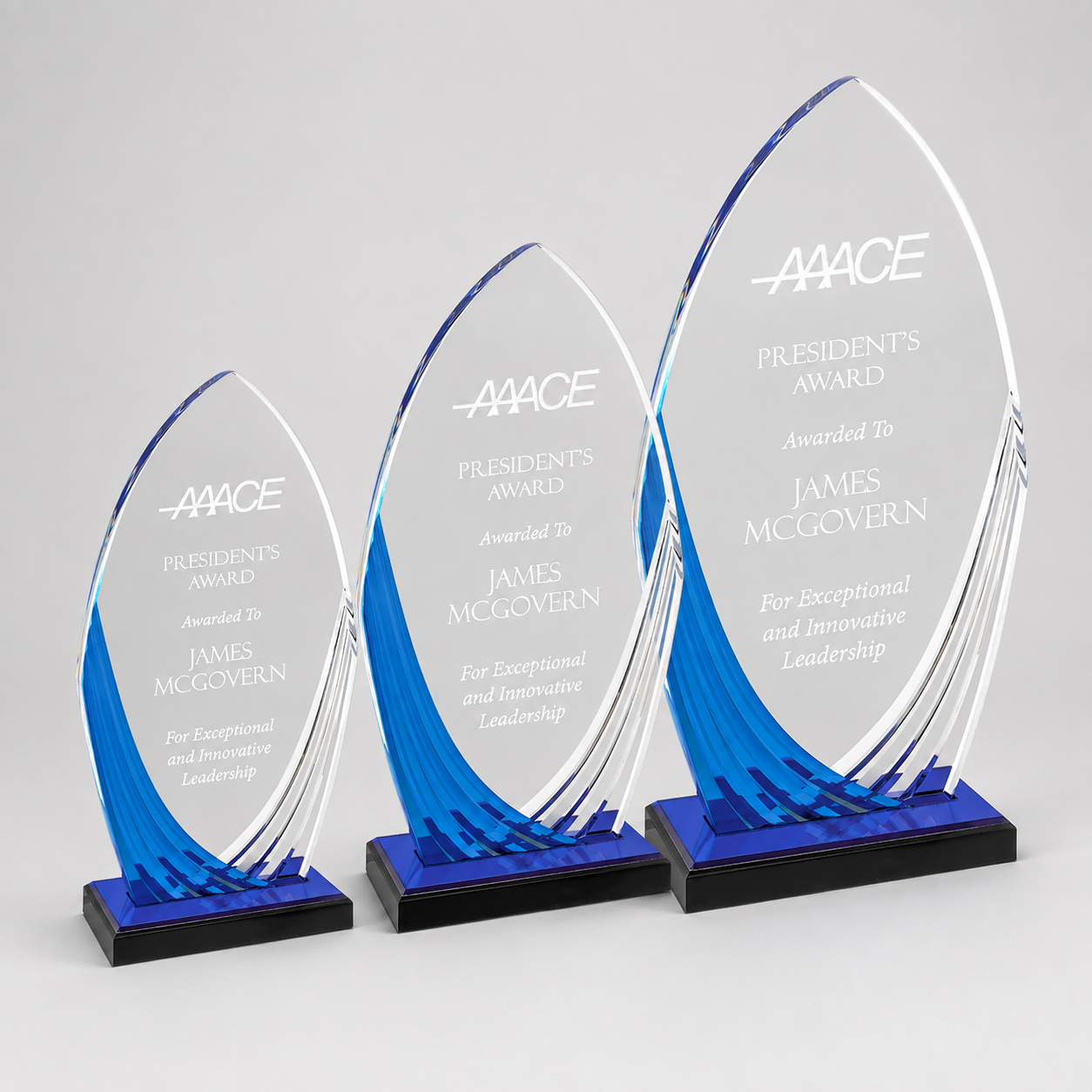 Colored Accent Tidal Acrylic Award