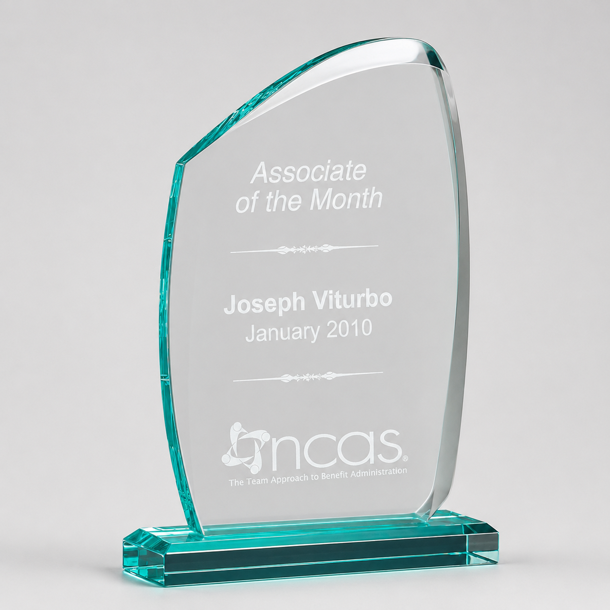 Tidal Series Jade Acrylic Award