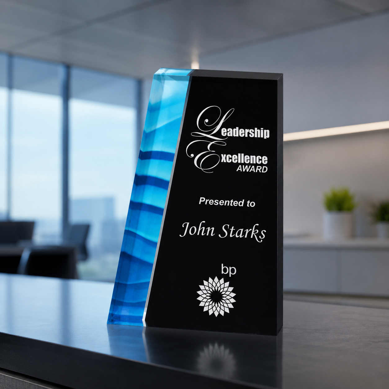 Trapezium Color Acrylic Award