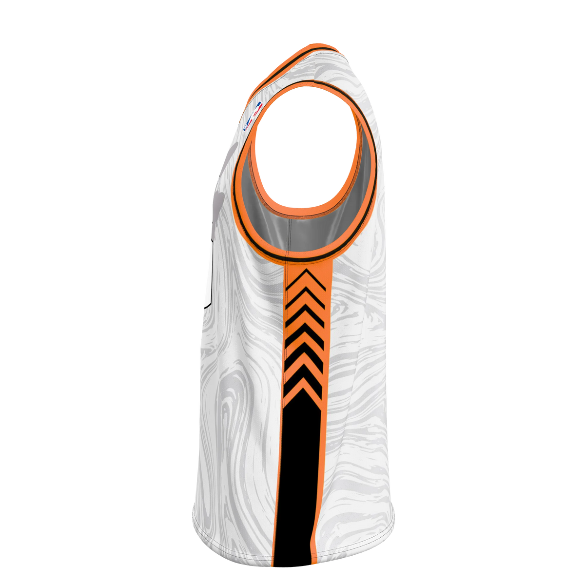 Custom Sublimated Men's V-Neck Basketball Jersey — supplier view 3