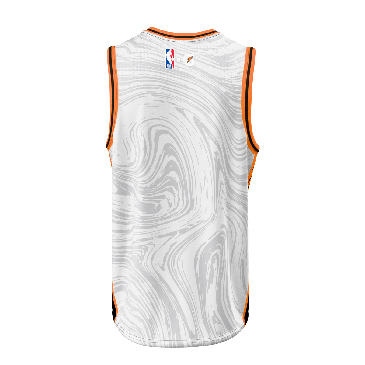 Custom Sublimated Men's V-Neck Basketball Jersey — supplier view 4