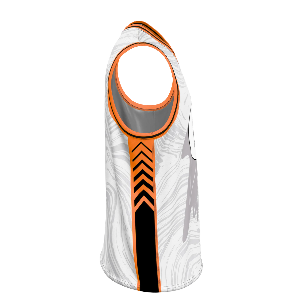 Custom Sublimated Men's V-Neck Basketball Jersey — supplier view 5