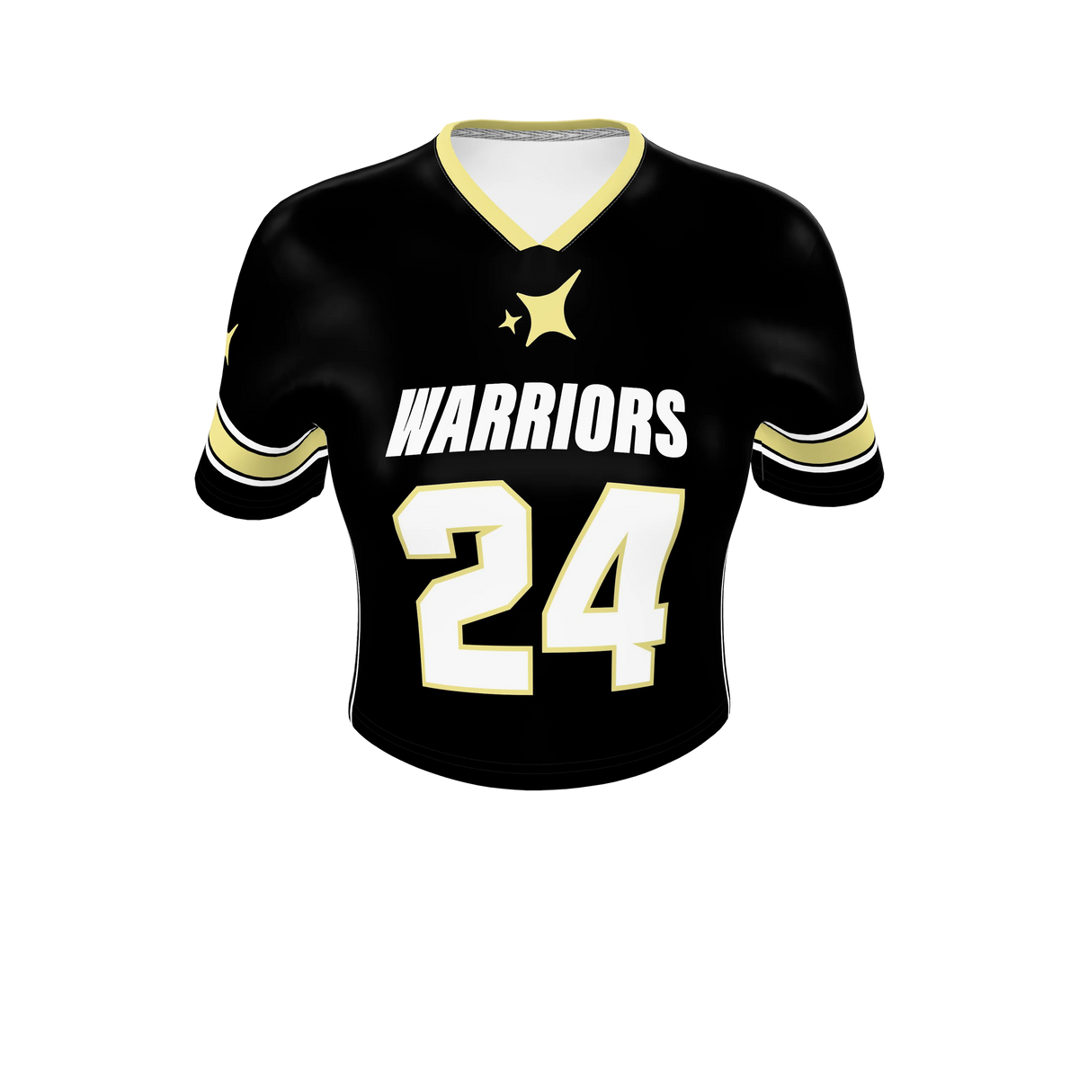 Custom Sublimated Women's Cropped Football Fan Jersey — supplier view 1