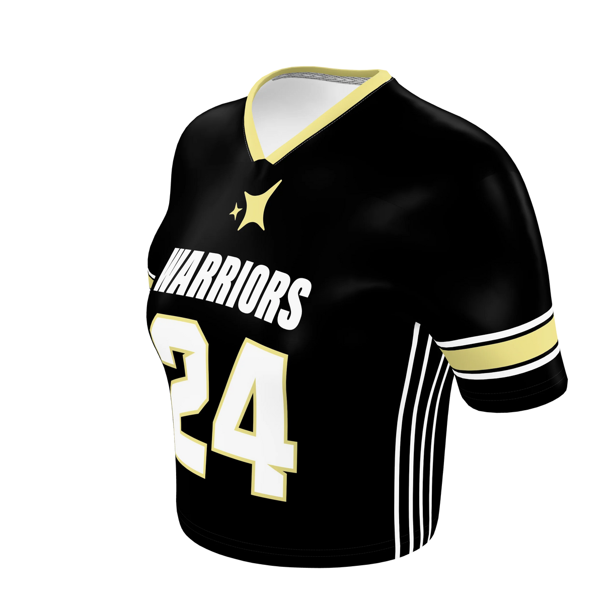 Custom Sublimated Women's Cropped Football Fan Jersey — supplier view 2