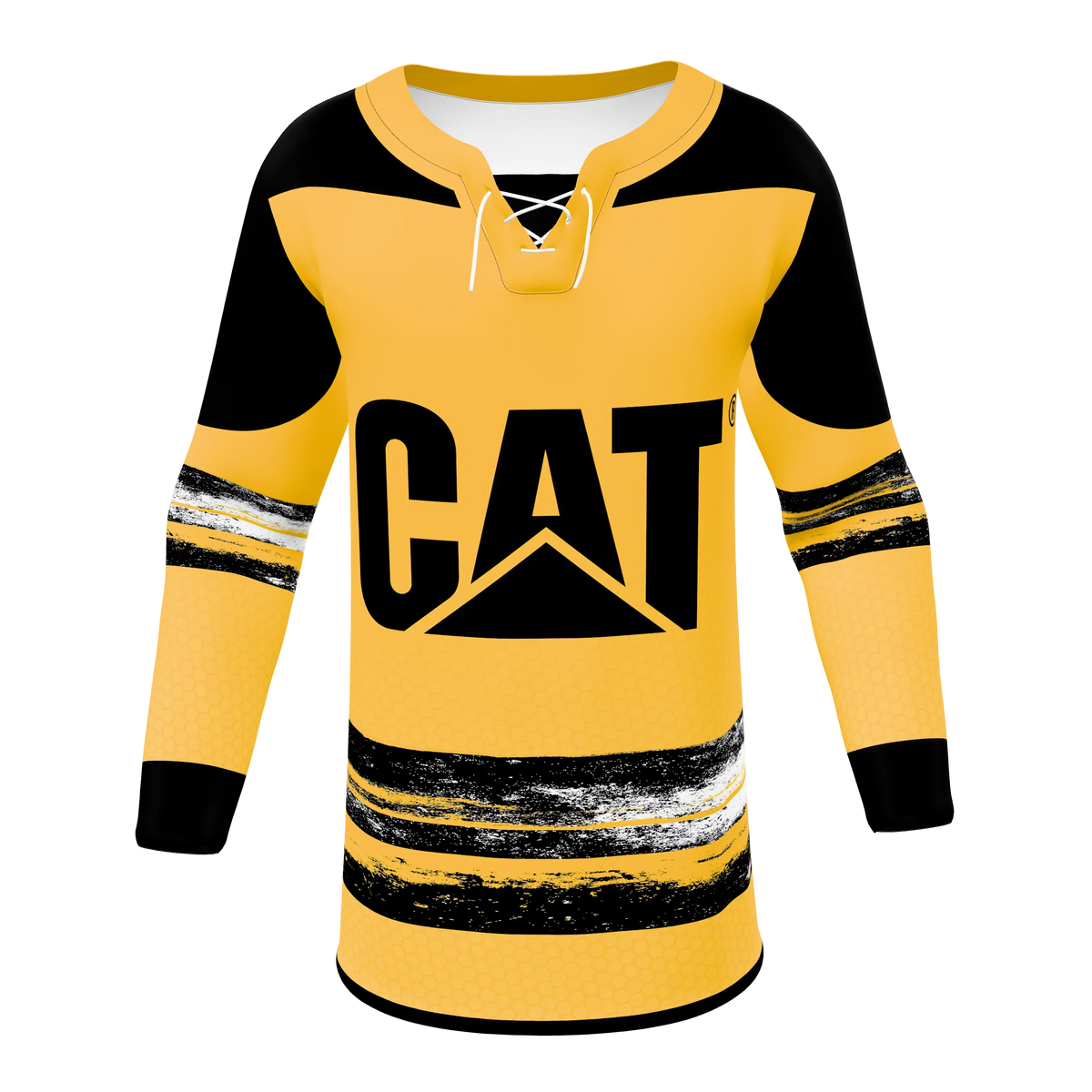 Custom Sublimated Lace-Neck Hockey Fan Jersey — supplier view 1