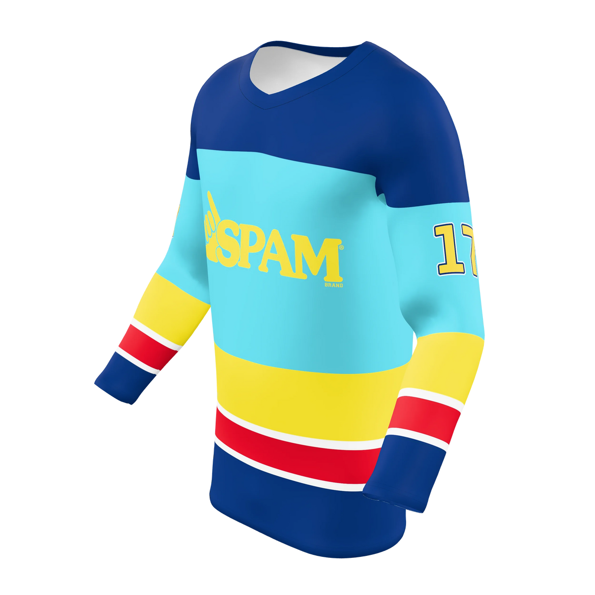 Custom Sublimated V-Neck Hockey Fan Jersey — supplier view 2