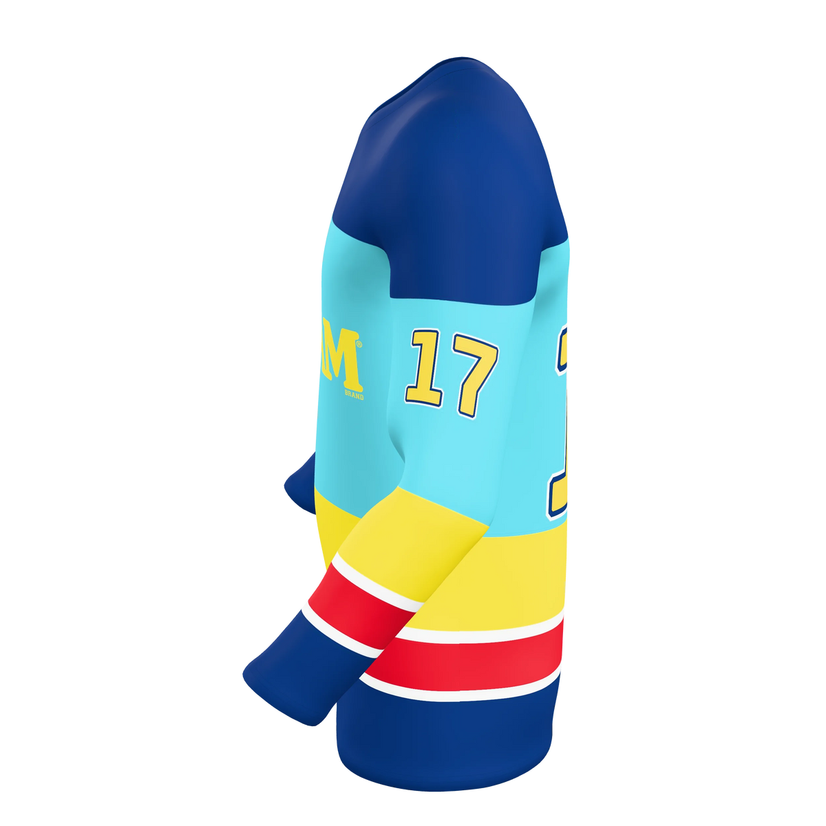 Custom Sublimated V-Neck Hockey Fan Jersey — supplier view 3