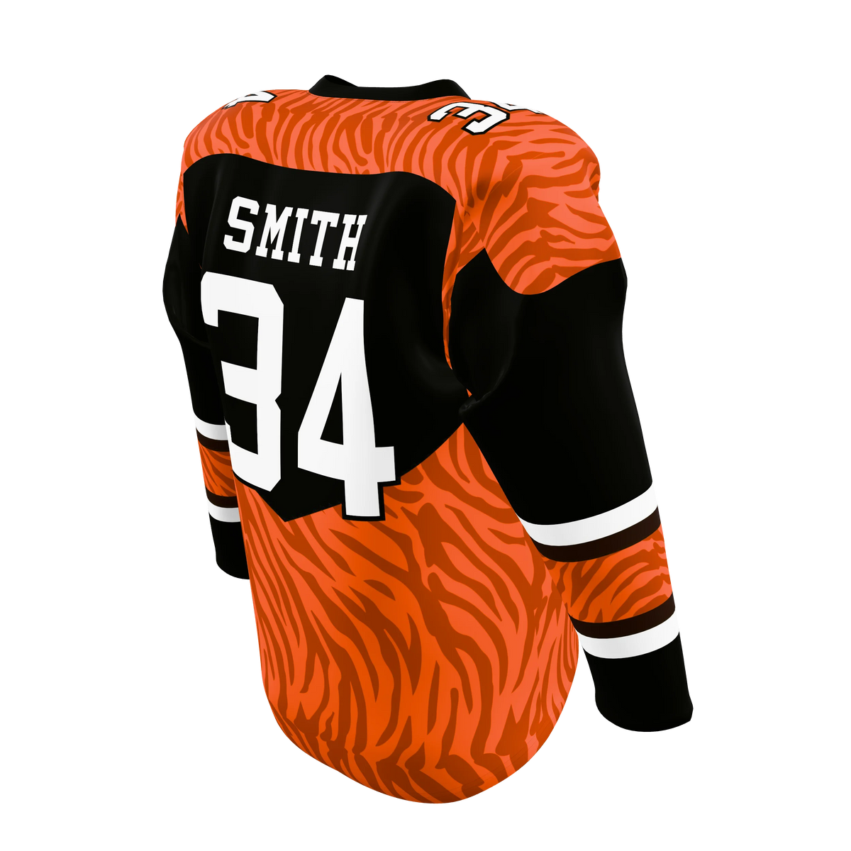 Custom Sublimated V-Neck Hockey Game Jersey — supplier view 6