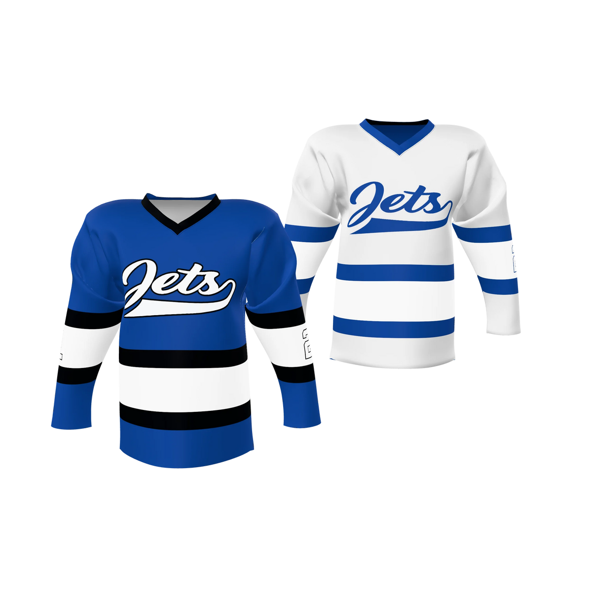 Custom Sublimated Double-Ply Reversible V-Neck Hockey Game Jersey — supplier view 1