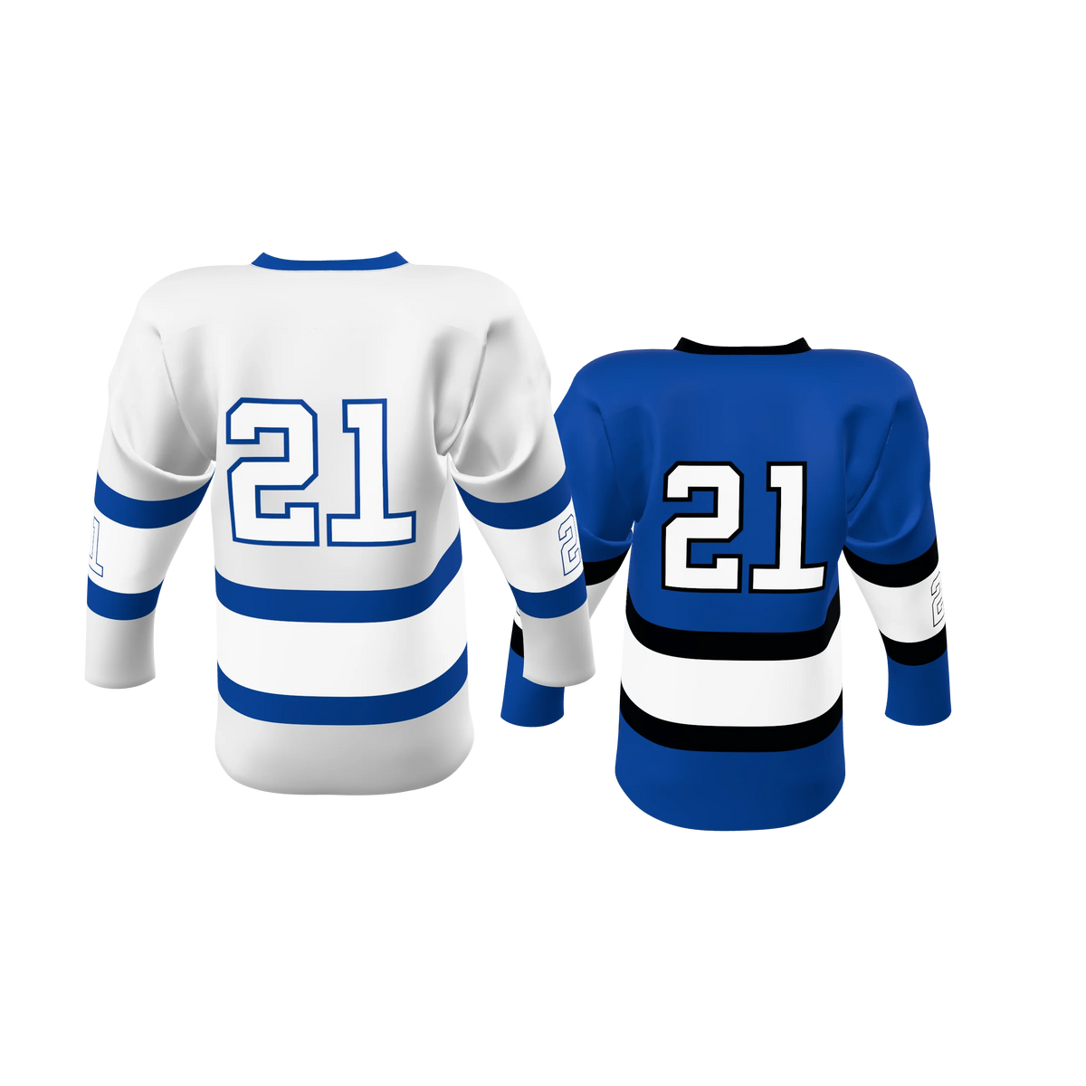 Custom Sublimated Double-Ply Reversible V-Neck Hockey Game Jersey — supplier view 5