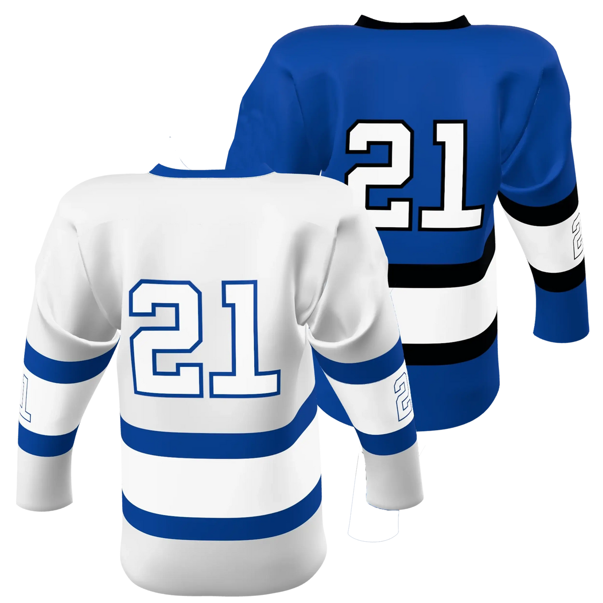 Custom Sublimated Double-Ply Reversible V-Neck Hockey Game Jersey — supplier view 10