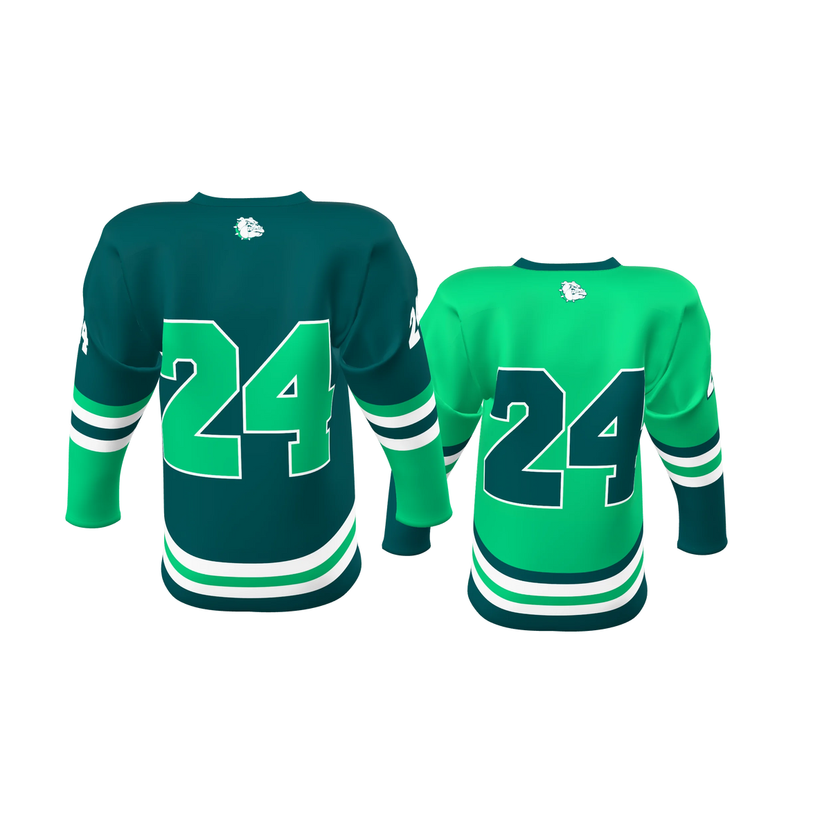 Custom Sublimated Single-Ply Reversible V-Neck Hockey Game Jersey — supplier view 4