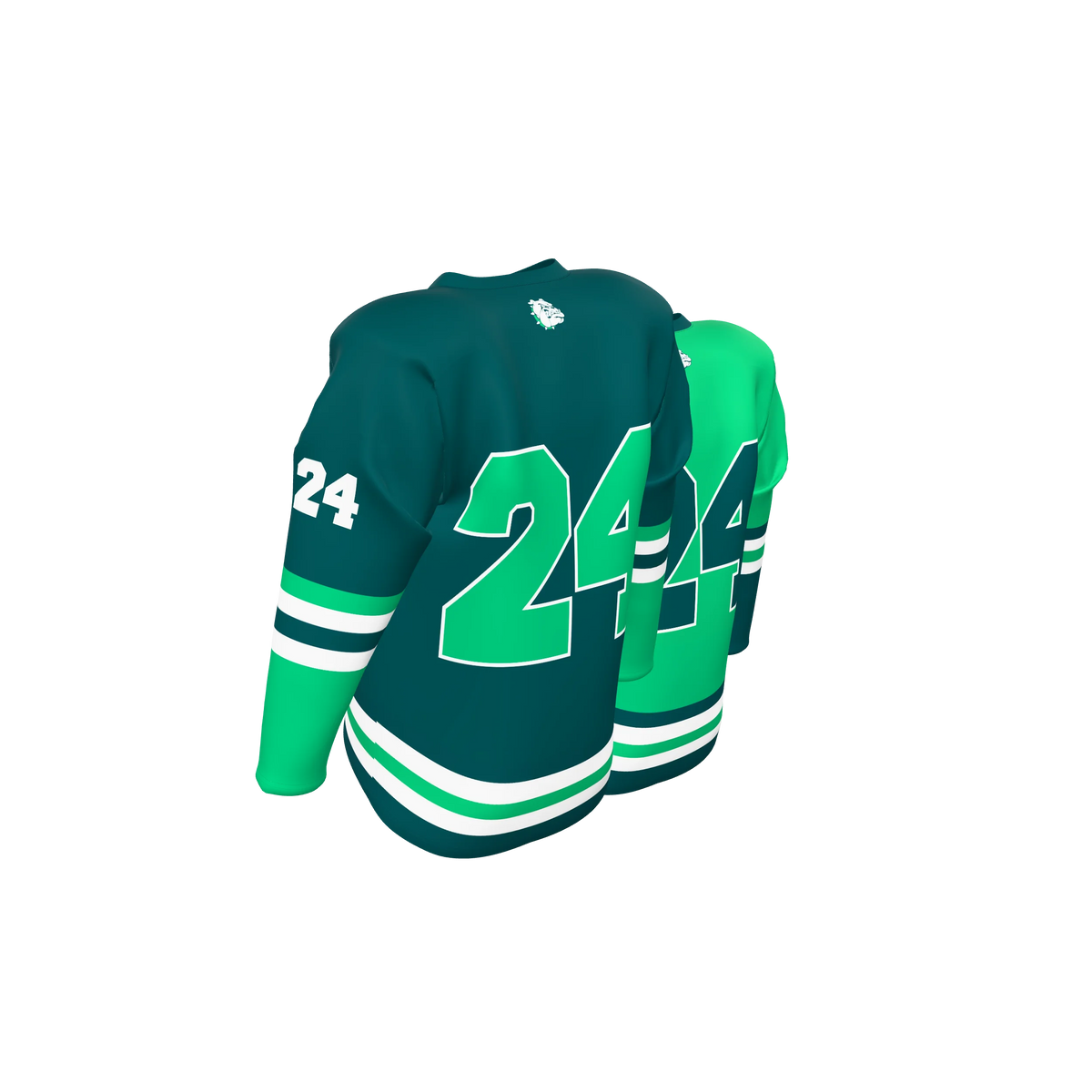 Custom Sublimated Single-Ply Reversible V-Neck Hockey Game Jersey — supplier view 5