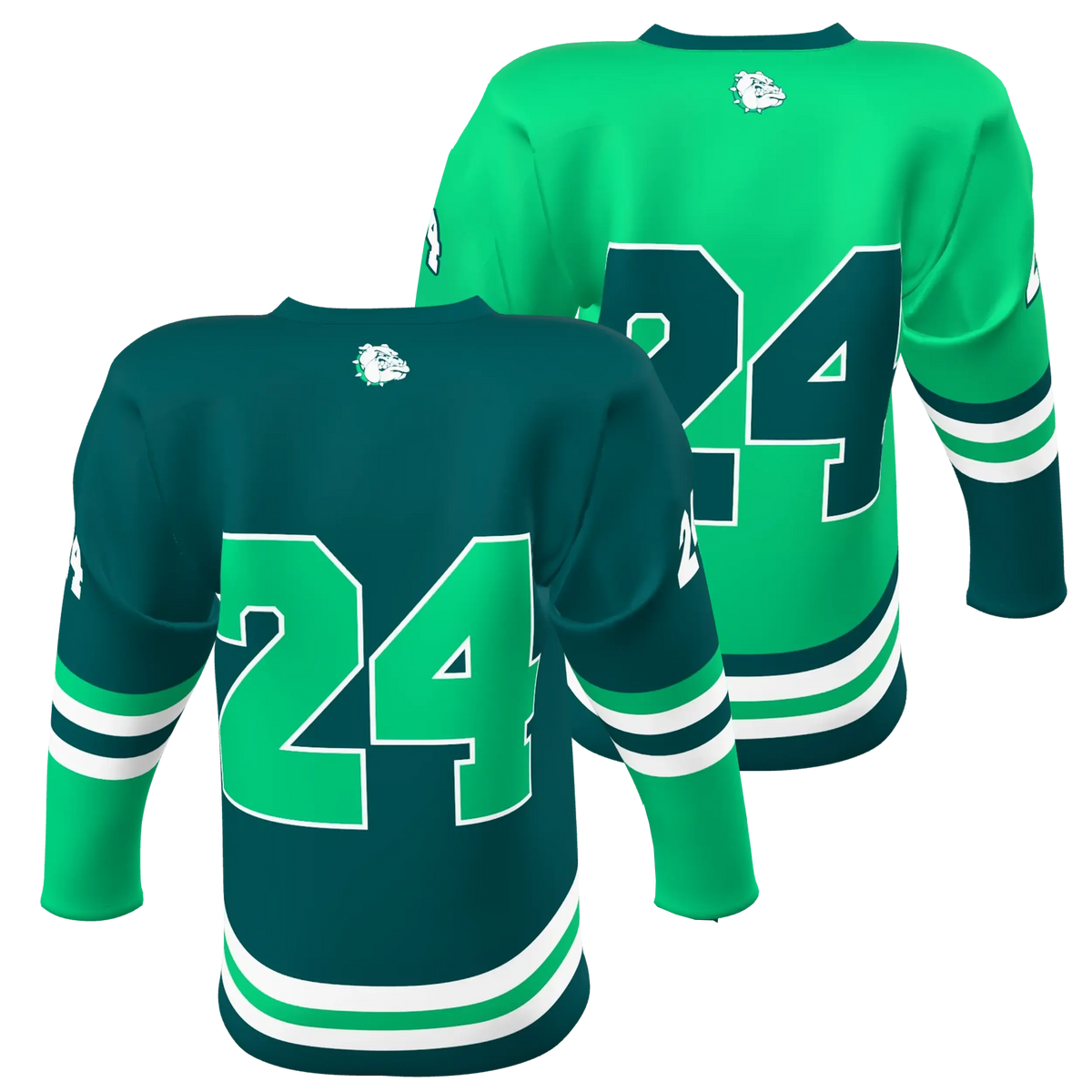 Custom Sublimated Single-Ply Reversible V-Neck Hockey Game Jersey — supplier view 10