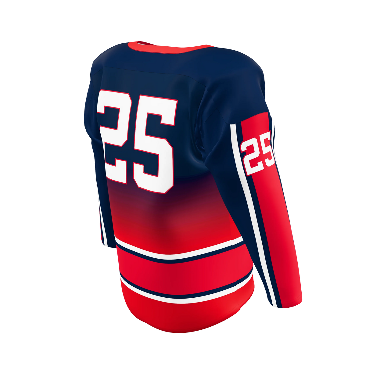 Custom Sublimated Lace-Neck Hockey Game Jersey — supplier view 6