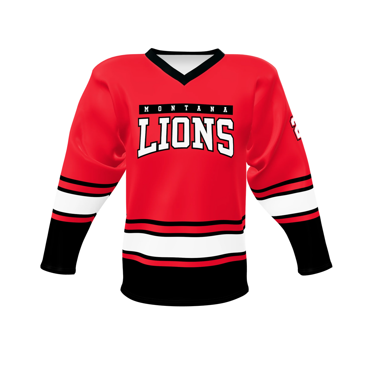 Custom Sublimated Hockey Elite V-Neck Game Jersey — supplier view 1