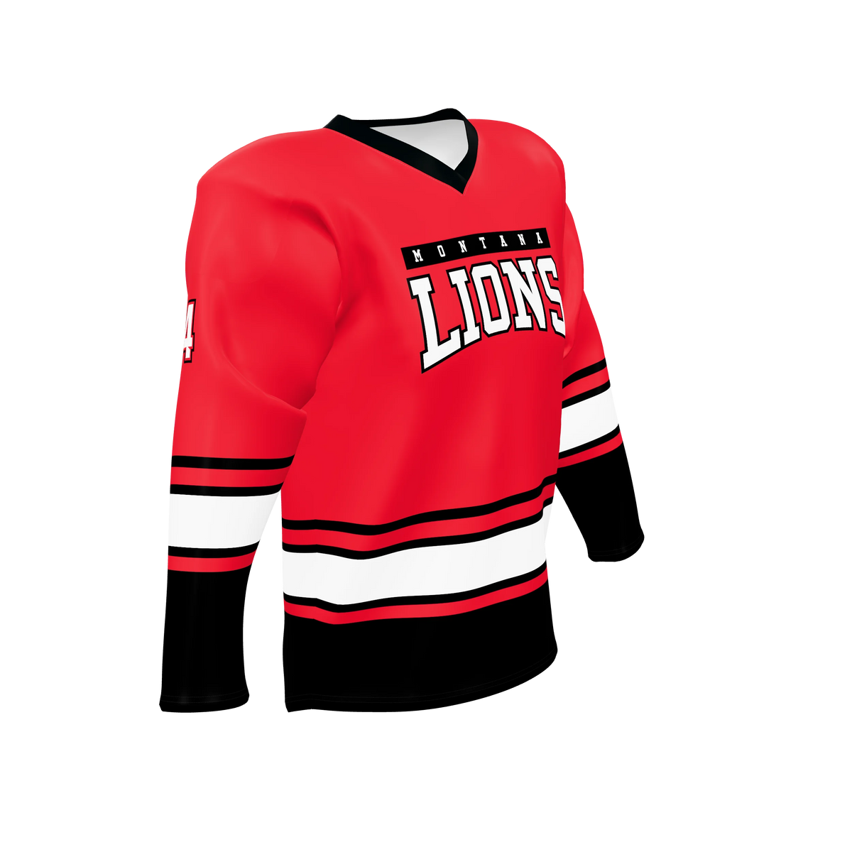 Custom Sublimated Hockey Elite V-Neck Game Jersey — supplier view 8