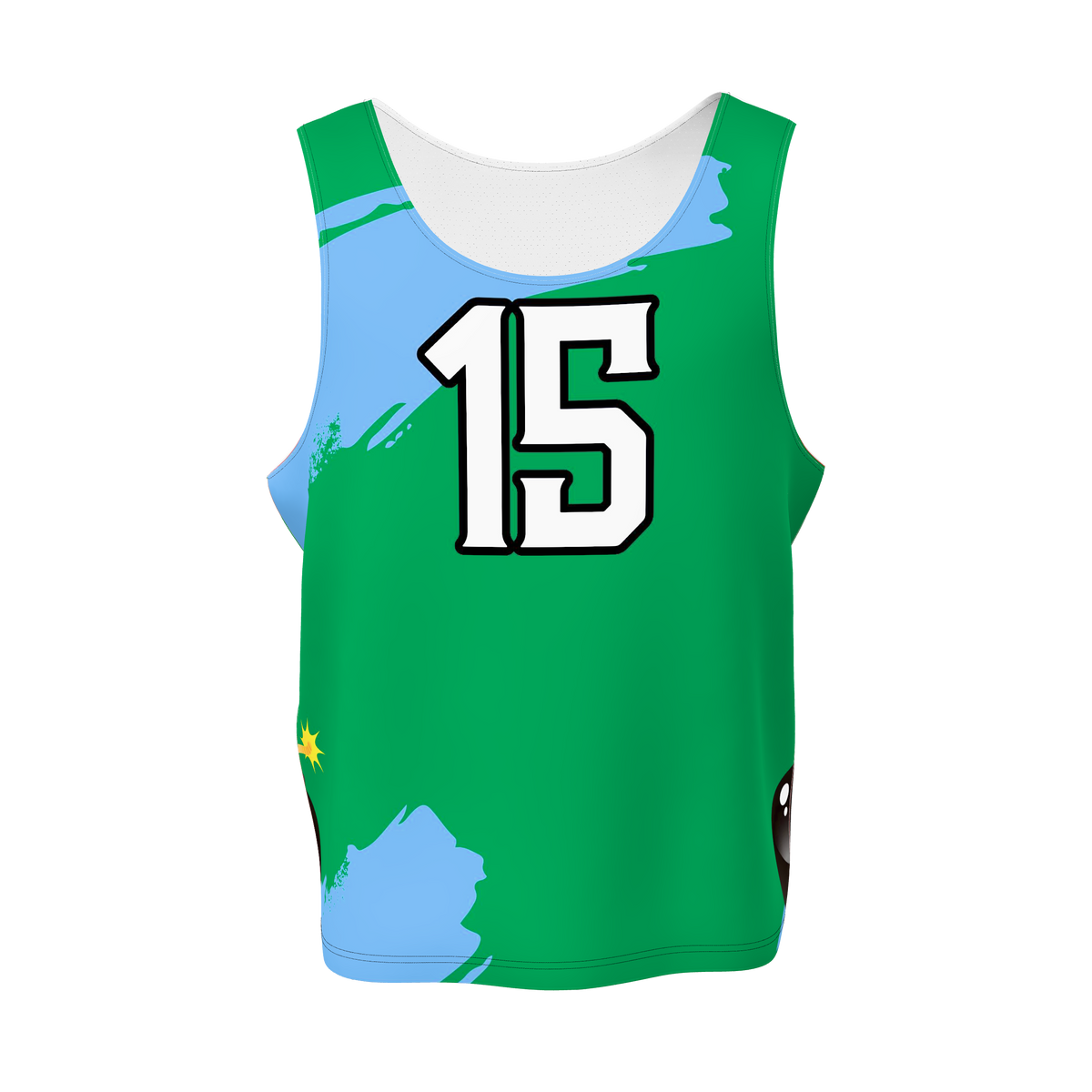Custom Sublimated Men's Lacrosse Pinnie — supplier view 1