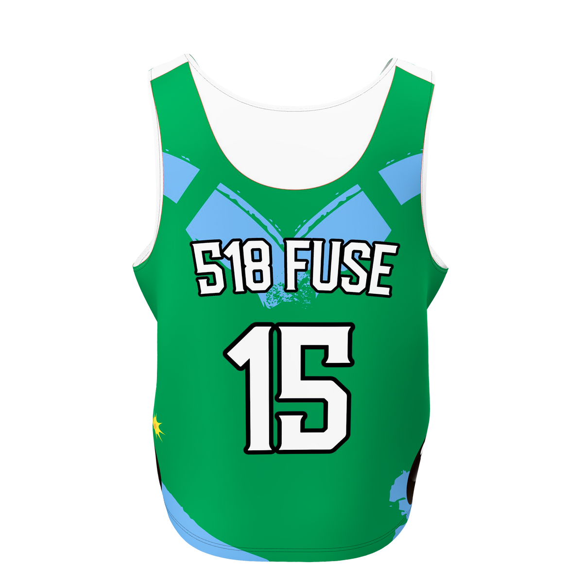 Custom Sublimated Men's Lacrosse Pinnie — supplier view 4