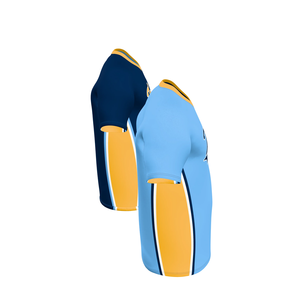 Custom Sublimated Men's Single-Ply Reversible V-Neck T-Shirt — supplier view 7