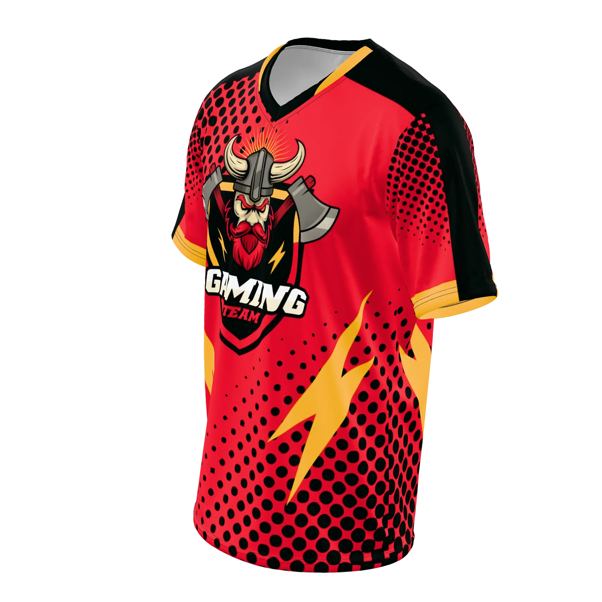 Custom Sublimated Men's Short Sleeve Double Collar Shirt — supplier view 2