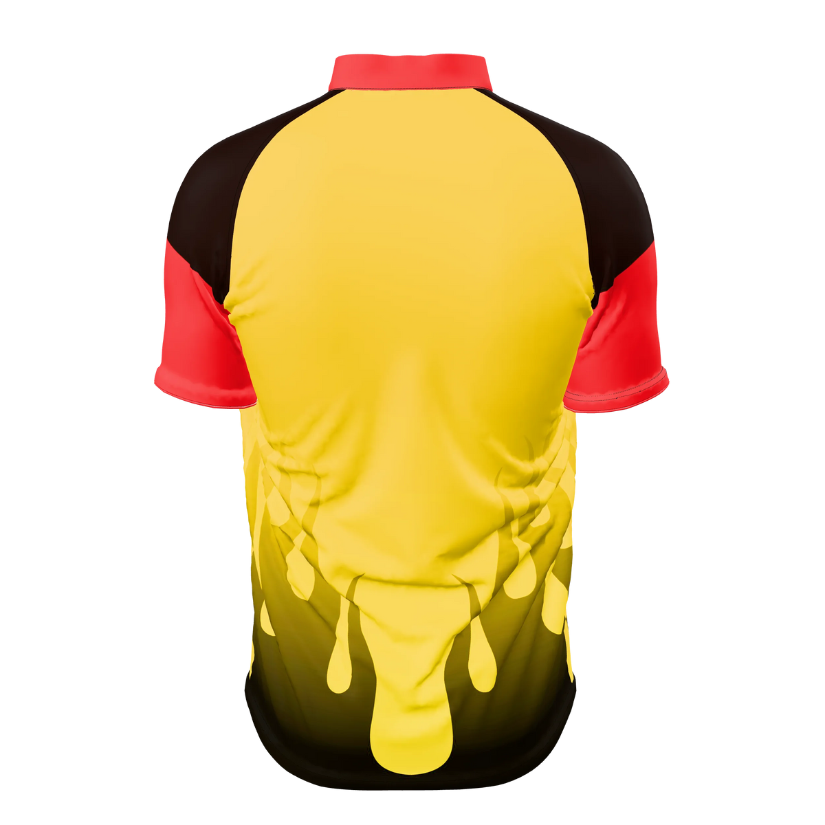 Custom Sublimated Men's Short Sleeve Gamer Zip-Up Shirt — supplier view 4