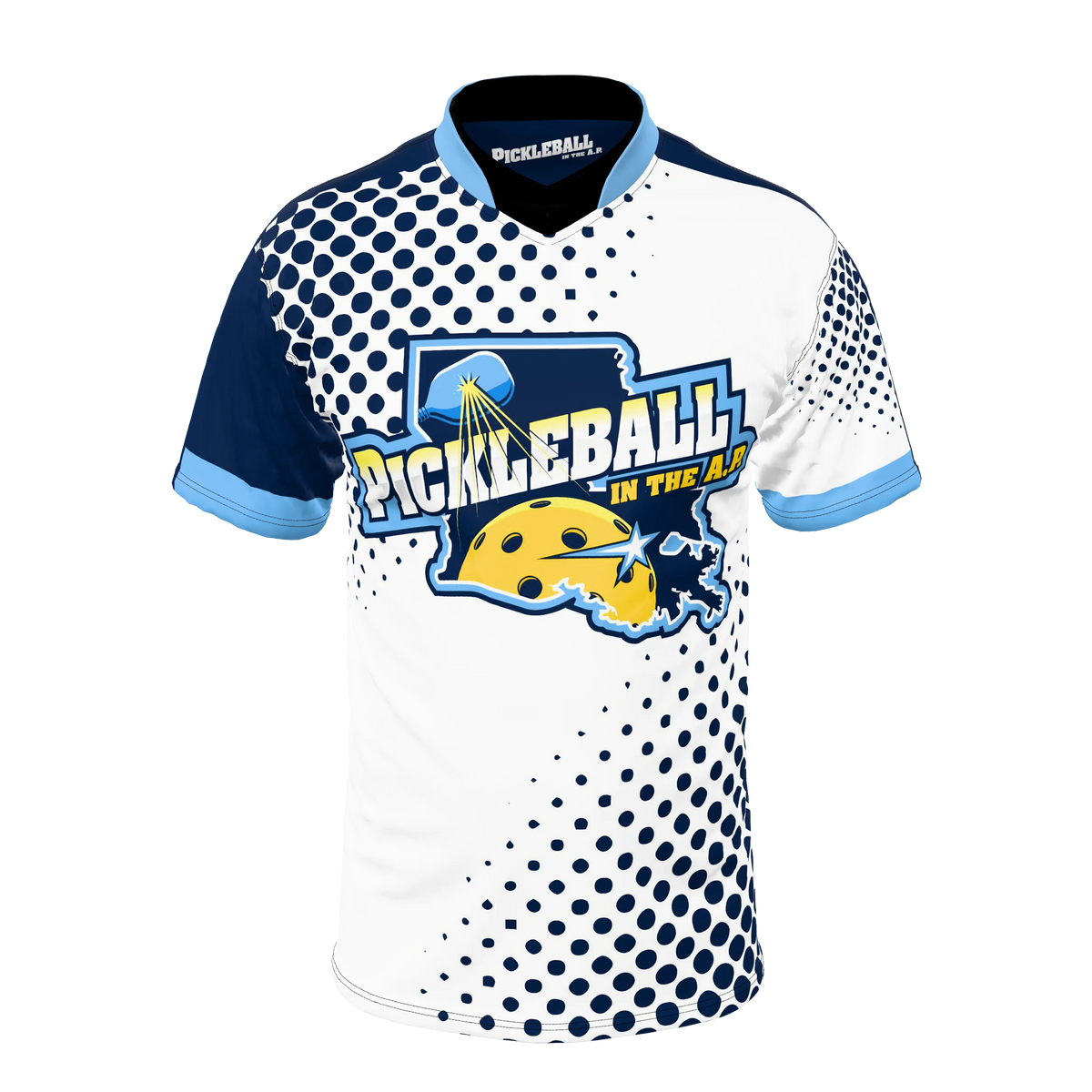 Custom Sublimated Men's Short Sleeve Sport Collar Shirt — supplier view 1