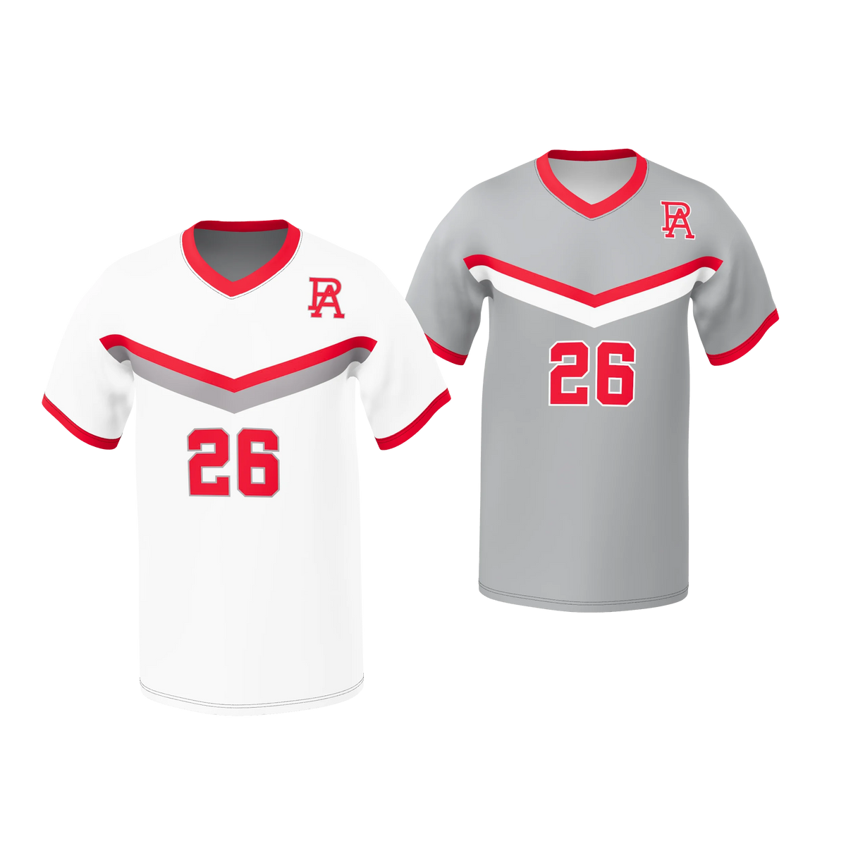 Custom Sublimated Men's Double-Ply Reversible V-Neck Soccer Jersey — supplier view 1