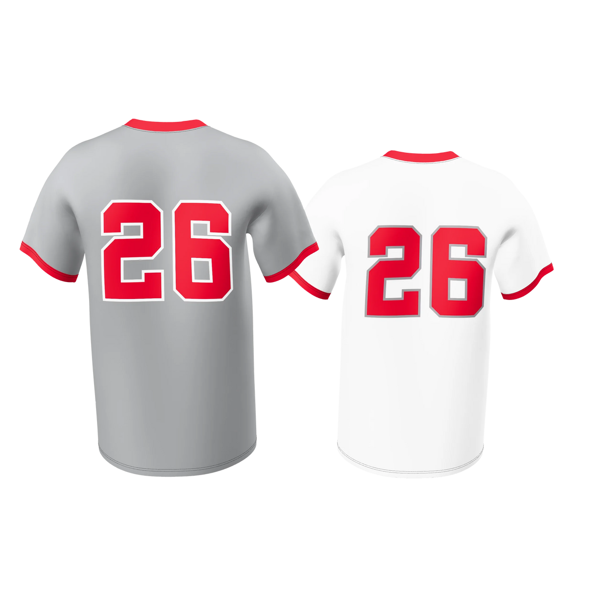 Custom Sublimated Men's Double-Ply Reversible V-Neck Soccer Jersey — supplier view 4