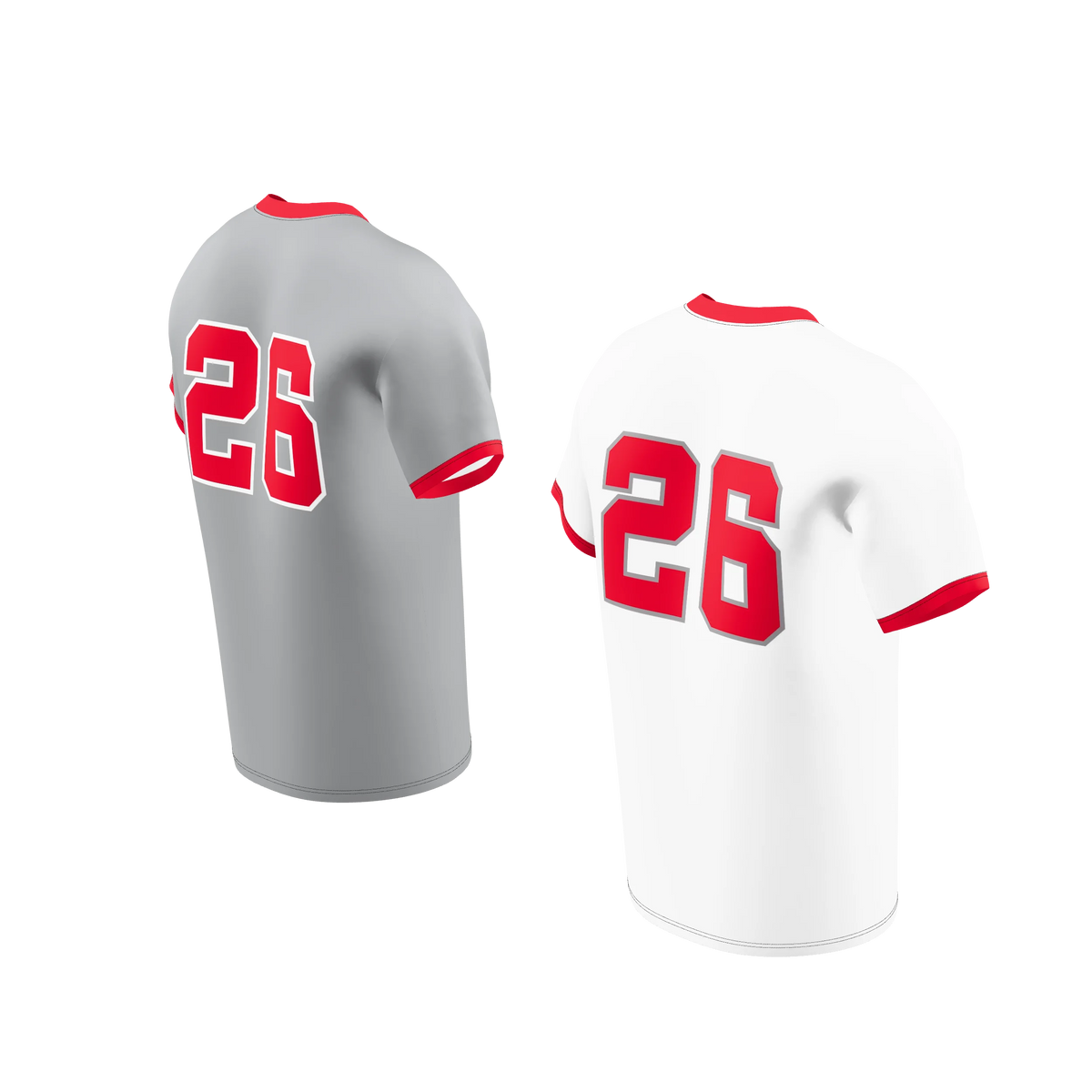 Custom Sublimated Men's Double-Ply Reversible V-Neck Soccer Jersey — supplier view 6