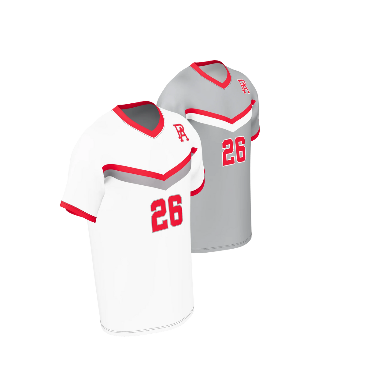 Custom Sublimated Men's Double-Ply Reversible V-Neck Soccer Jersey — supplier view 8