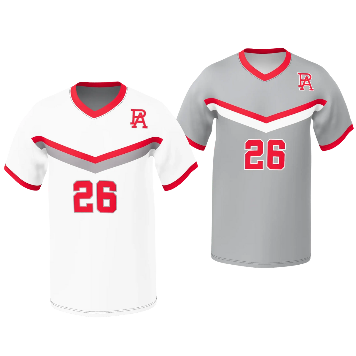Custom Sublimated Men's Double-Ply Reversible V-Neck Soccer Jersey — supplier view 9