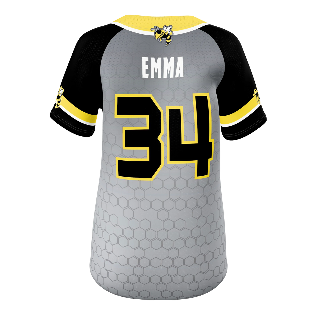 Custom Sublimated Women's Full-Button Softball Jersey — supplier view 4