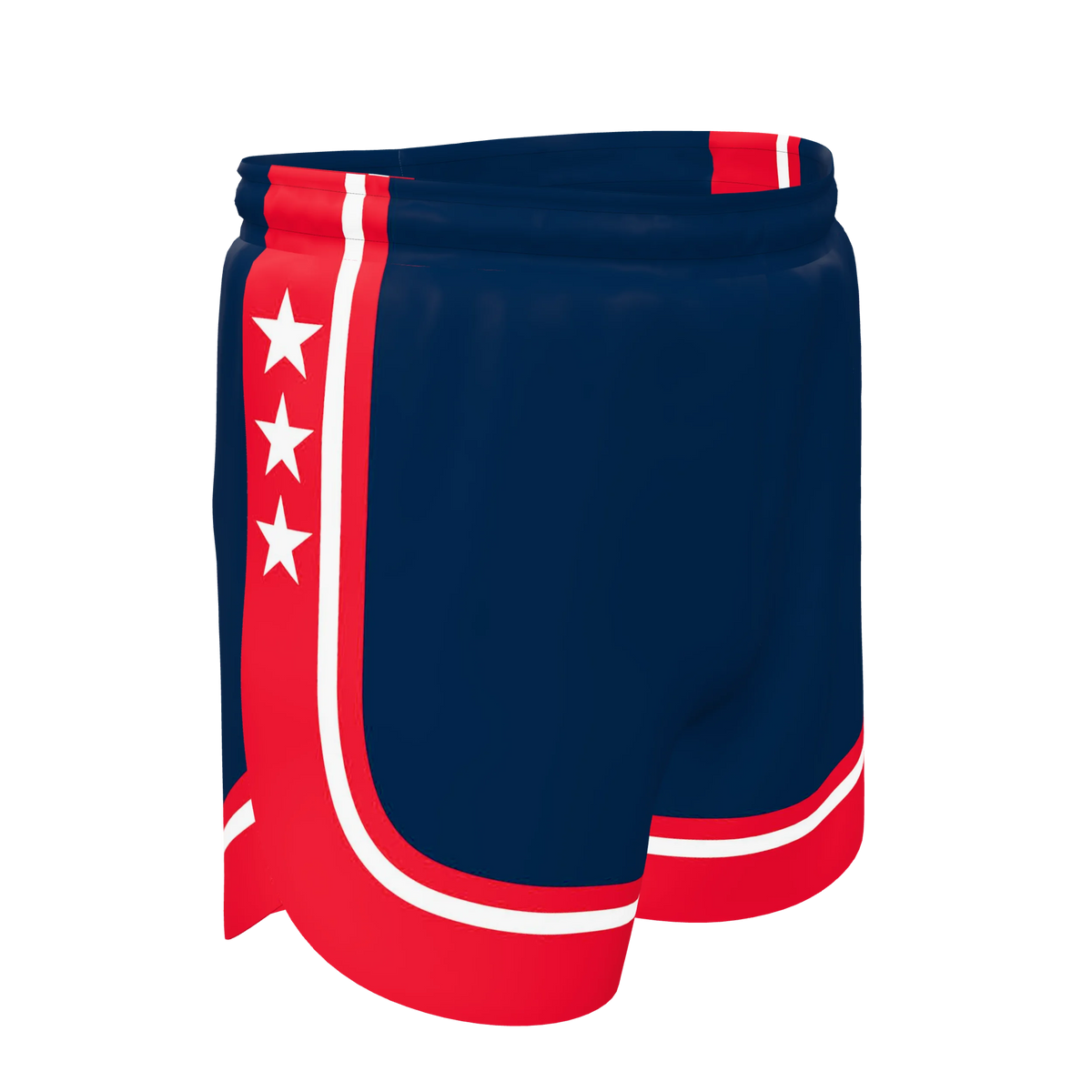 Custom Sublimated Men's 5-Inch Split Track Shorts with Brief Liner — supplier view 8