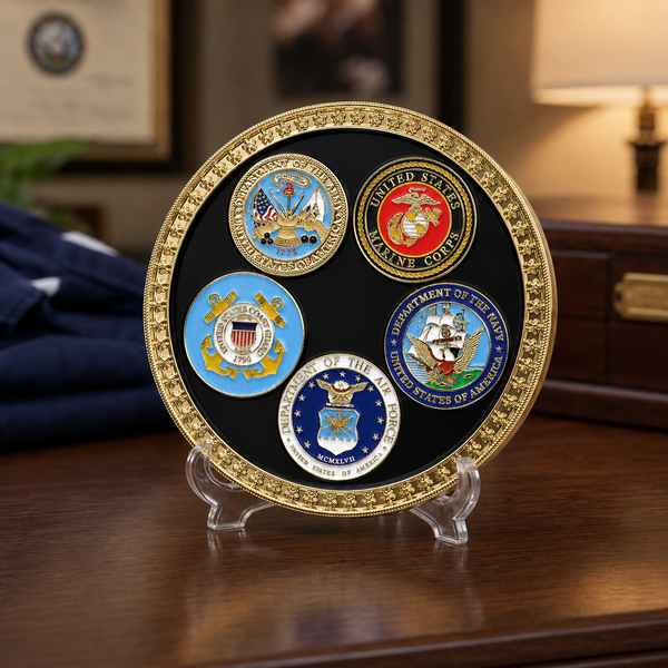Veteran Service Coin - lifestyle