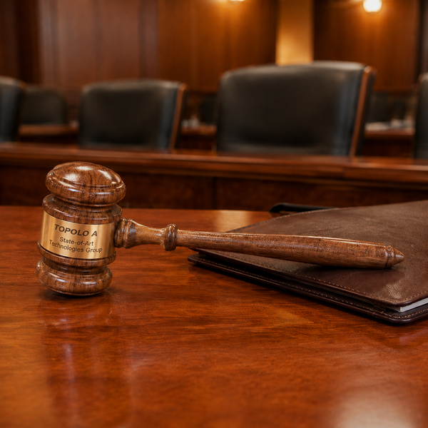 Walnut Gavel - lifestyle